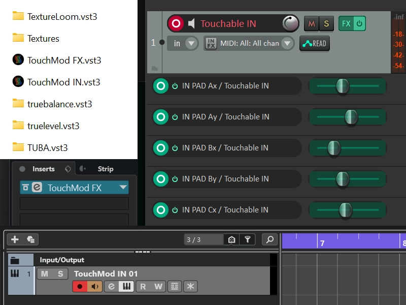 Windows VST3 installation folder for TouchMod IN and TouchMod FX